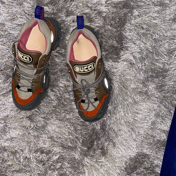 Gucci Men’s Flashtrek Grey & orange - Picture 1 of 6